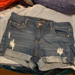 Celebrity Pink Jean Ripped Shorts